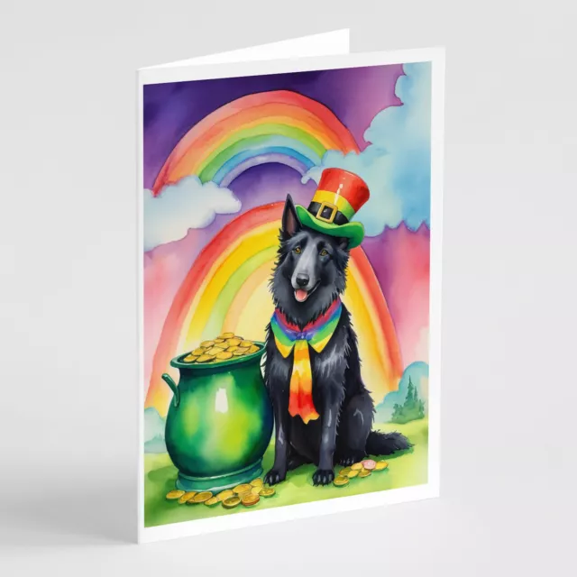 Belgian Sheepdog St Patrick's Day Cards Envelopes Pack of 8 DAC5488GCA7P