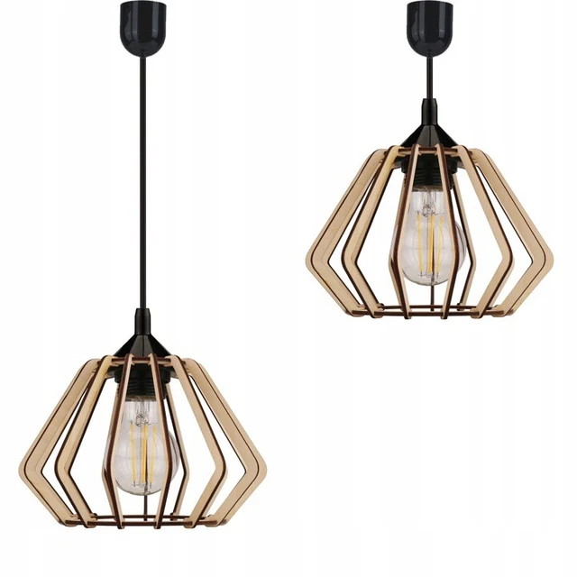 Hängelampe Pendellampe Deckenlampe aus Holz Serie VDA verschiedene Varianten