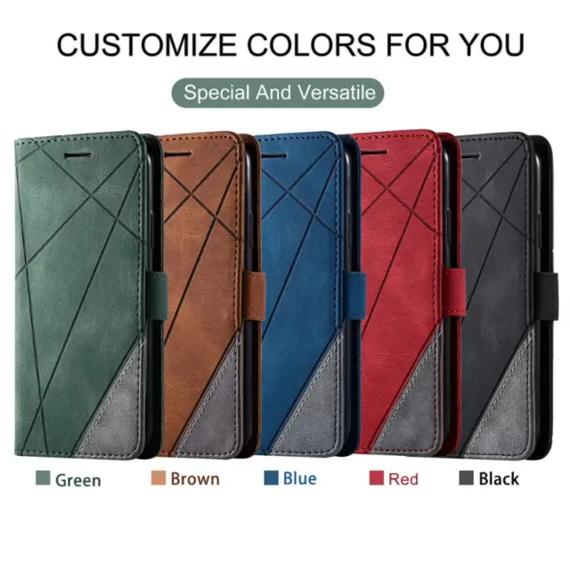 For Motorola Moto G8 G9 Power Lite Edge G Wallet Case Leather Flip Cover