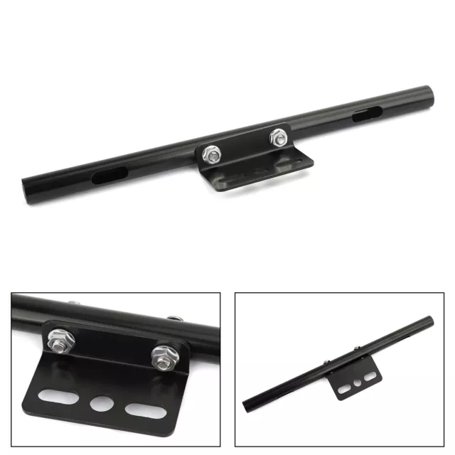 Universal Moto Front Turn Signal Spot Light Bar Mount Bracket Clamp Black YU