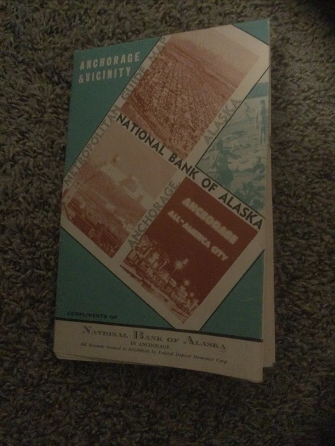 National Bank Of Alaska Complimentary Map Of Alaska & Vicinity