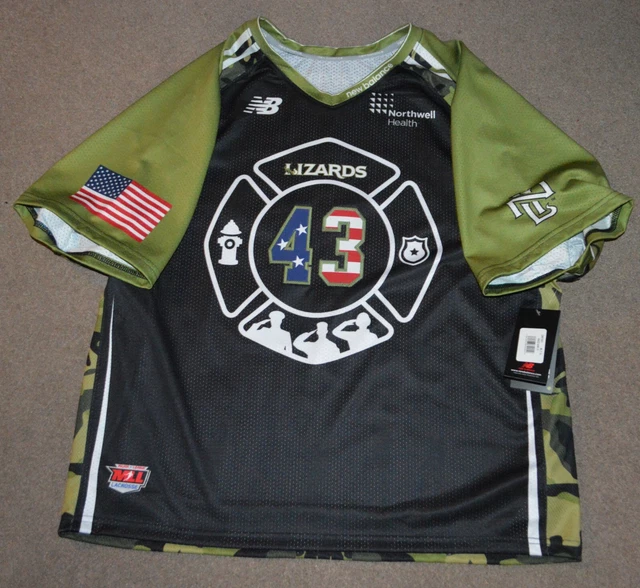 RYAN WALSH NEW York Lizards Game Issued First Responders Lacrosse