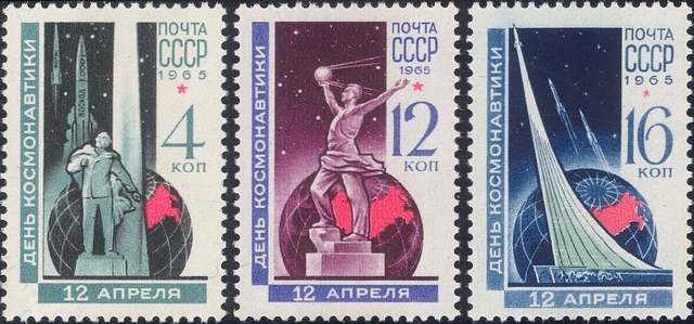 Russie 1976 - Timbre MNH Journée De La Cosmonautique - 4v
