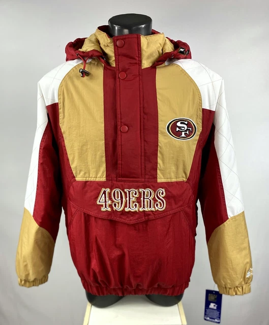 Vintage San Francisco 49ers Jacket Coat NFL Mens 6XL Football Full Snap  Lined
