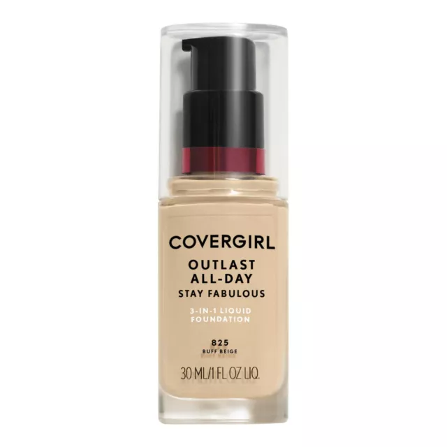 CoverGirl Outlast All Day Stay Fabulous 3-in-1 Foundation #825 Buff Beige