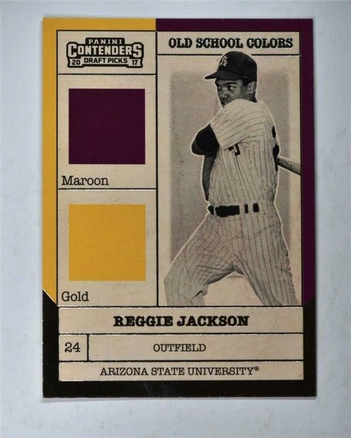 2017 17 Panini Contenders Draft Picks Old School Colors #1 Reggie Jackson