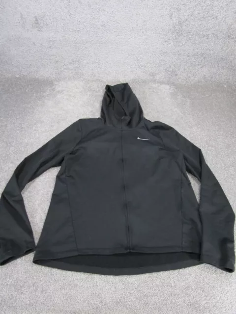 Nike Jacket Womens Medium Therma Core Black Hoodie