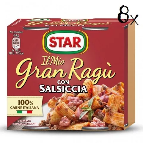 16x  Il mio Gran ragu Star salsiccia tomatensauce 180g sauce mit Würst