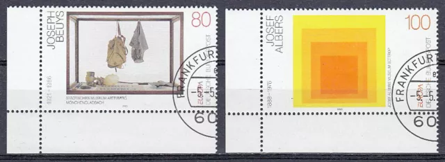 Bund BRD Jahrgang 1993 Mi. 1673-1674 mit Frankfurter Ersttagsstempel, Eckrand