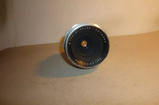 Objektiv - lens Carl Zeiss Jena Q1 Tessar 4,5/40 red T für Exa - Exakta Kamera !
