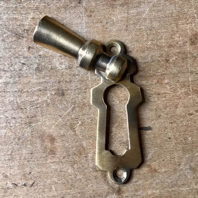 Victorian Escutcheon Keyhole Solid Brass Antique Vintage Door Hardware Salvage
