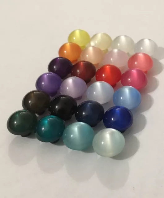 Pearl Half Ball Shaped Shank Buttons 10mm / 16L Pack Sizes 12/25/50