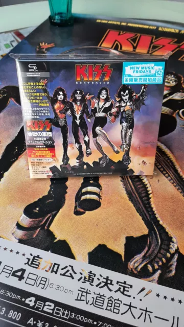 KISS Destroyer Japan CD 45th Anniv.Deluxe SHM-CD mit Poster neu UICY-79758/9
