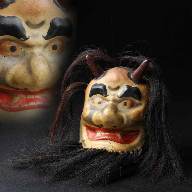 Japanese Demon Mask Oni Hannya Diy Paper Mask Printab vrogue.co