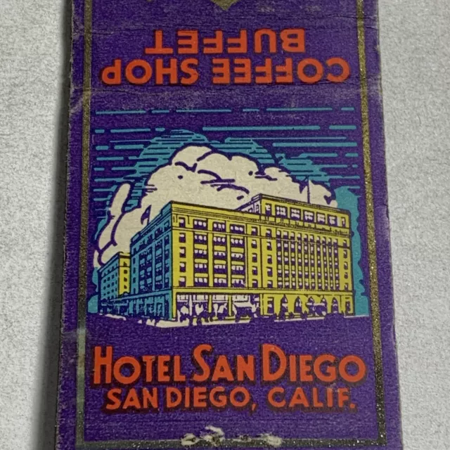 Matchbook Cover Hotel, San Diego, California Coffee Shop Cocktail Lounge