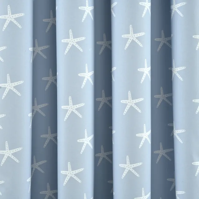 Lush Decor Baby Seaside Starfish Blackout Window Curtain Blue 84" x 52"