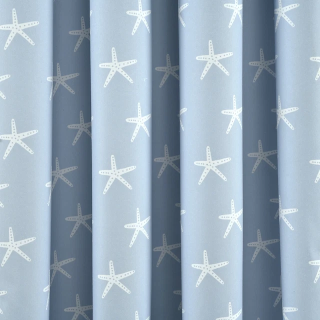 Lush Decor Baby Seaside Starfish Blackout Window Curtain Blue 84" x 52"