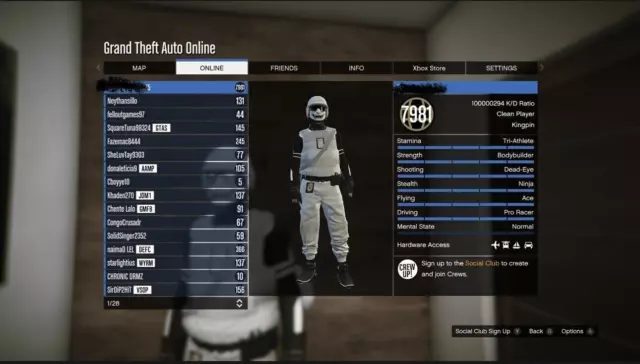 GTA V PS5 Profile 8Billion Cash Custom Outfits Level 7980 1Billion KD Fast  Run