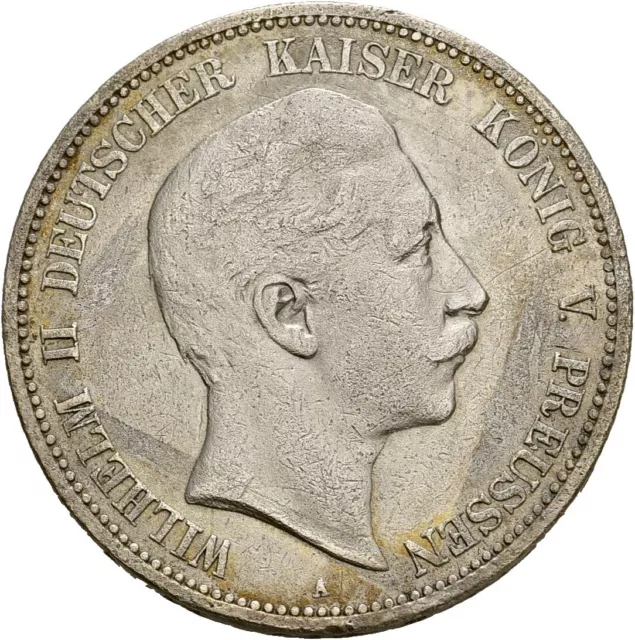 Künker: Preussen, Wilhelm II., 5 Mark 1899 A, Silber