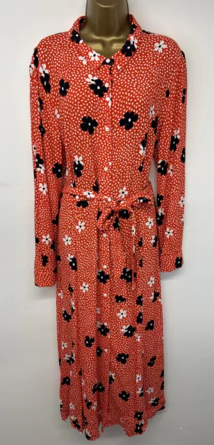 Whistles confetti best sale floral shirt dress