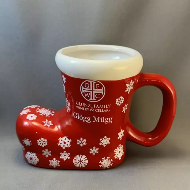 Glunz Family Winery & Cellars Glogg Mugg Christmas Boot Cup Mug