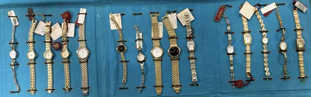 15 pcs Lote Lot JUSTINA watch nuevo NEW Nos don’t tested old stock +