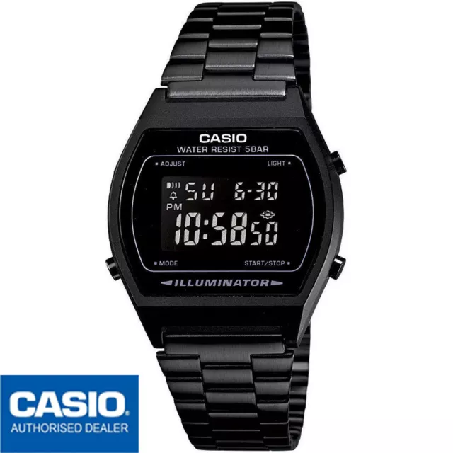 CASIO B640WB-1B⎪B640WB-1BEF⎪B640WB-1BVT⎪Original⎪NEGRO⎪RETRO⎪Vintage EDGY