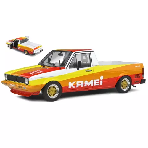 VW CADDY MK-1 KAMEI TRIBUTE "STREET FIGHTER" 1982 RED 1:18 Solido Auto Stradali