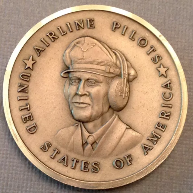 ~ 1968 United Airlines Pilots Golden Anniversary .999 Silver Medal