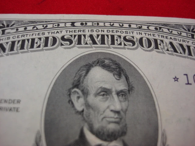 Series 1953 $5 Silver Certificate -*Star Note* - Crisp And Nice 5