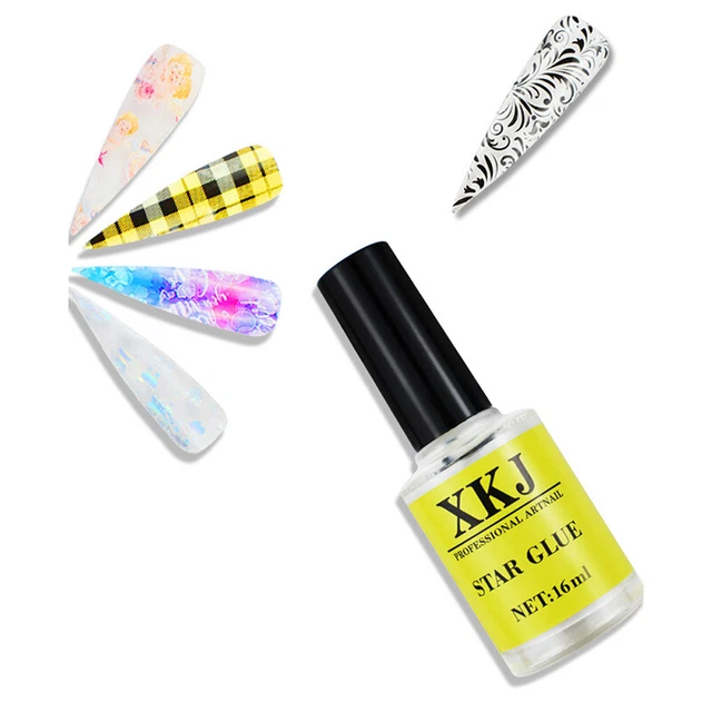16ml Nail Art Glue for Foil Stickers Transfer Tips Nail Art Adhesive Manicure ql