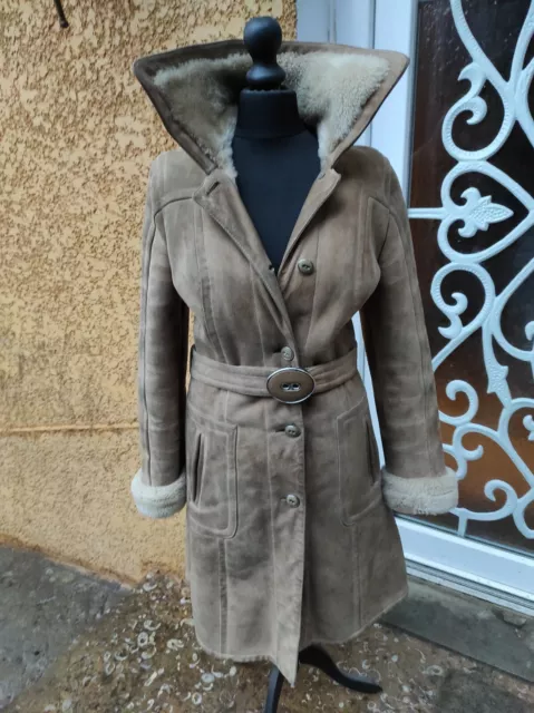 manteau effet mouton promod