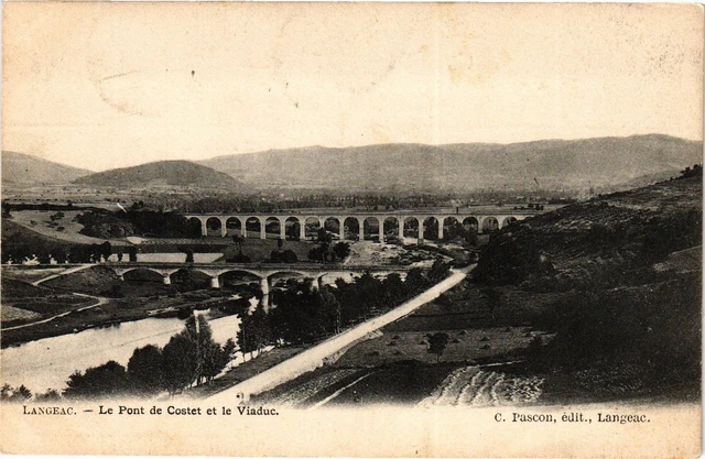 CPA Langeac - L'Allier - Carte Postale Ancienne Vintage