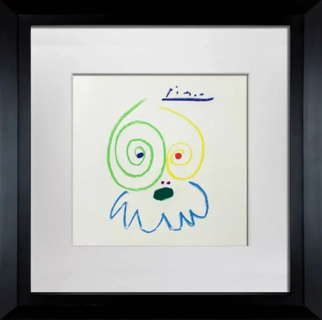 Pablo Picasso Lithographie Ltd. Ed. Unterzeichnet Katze Ref. c116 " El Guerrero