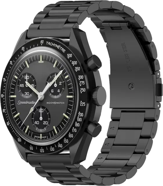 20Mm Cinturini per Orologi per Omega Swatch Watchband, Cintura Di Ricambio Accia