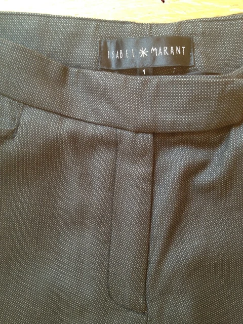 Pantalon Isabel Marant Brodé Blanc - Taille 40 (équivalent 38/40) Bootcut - Occasion Très Bon état
