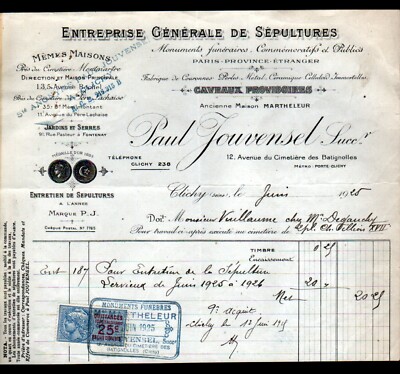 92 CLICHY DEPOT N° 7 COURRIER LAITERIE DES FERMIERS REUNIS LEON CASTANIER 1920 
