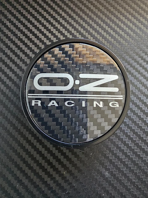 1x 60mm Genuine OZ Racing Wheel Centre Caps Hub Cover Carbon Acrylic M661