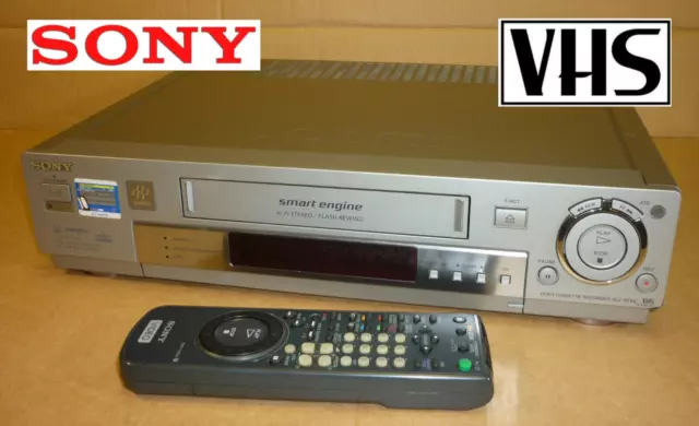 SILVER SONY VIDEO TAPE PLAYER/RECORDER VCR video+ VHS NTSC SLV-SF99