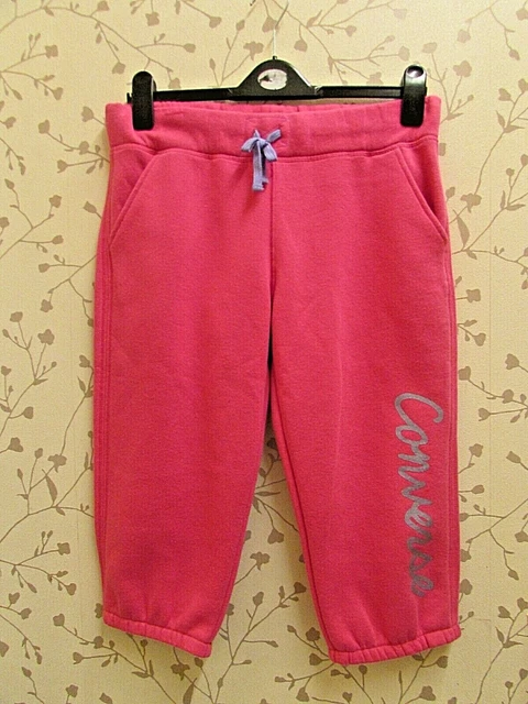 Jogger a maglia rosa cosmica Converse 13-15 anni ragazze adolescenti pantaloni nuovi