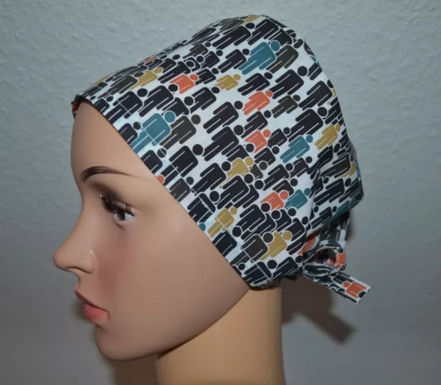 OP Haube Menschen 100% Baumwolle, Kosmetikhaube, Kochmütze,  Bandana, handmade