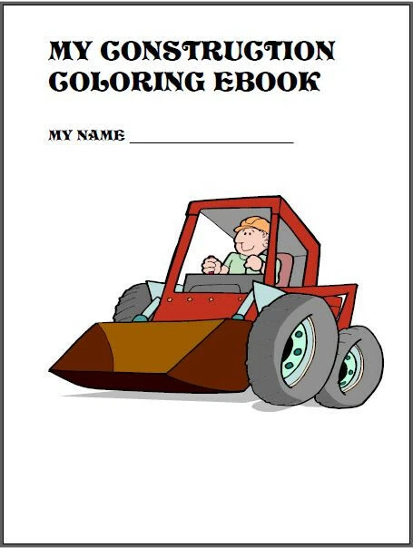 Malbuch* 36 Malvorlagen "Baustelle" Ausmalbilder als PDF * Kinder malen
