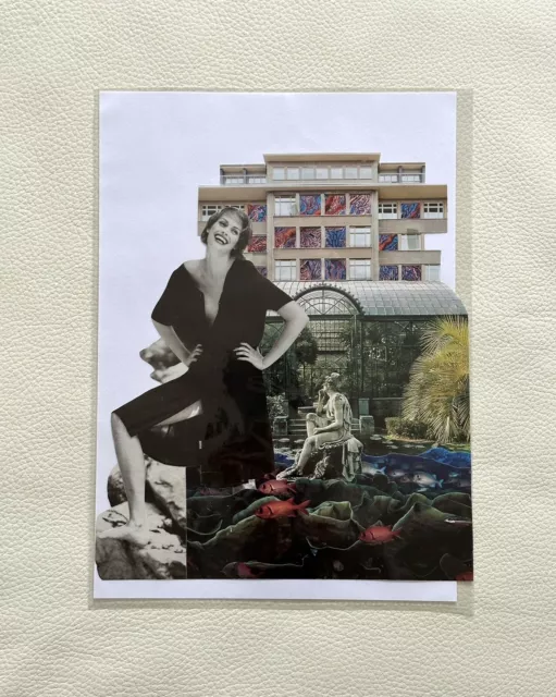Collage Con Ritagli Di Giornale Di Moda, Vintage
