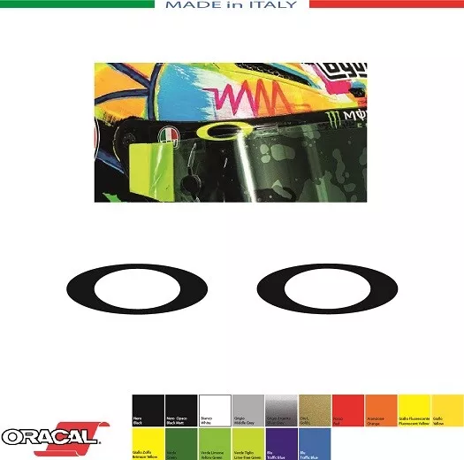 2 Adhésifs Oakley Logo mm.50x18 Stickers Autocollants Valentino Rossi