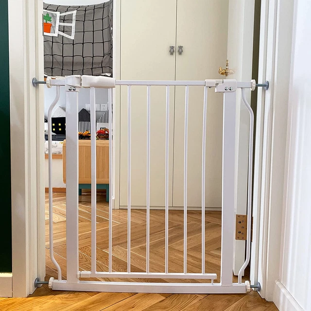 Easy Walk-Thru Safety Gate for Doorways and Stairways with Auto-Close/Hold-Open