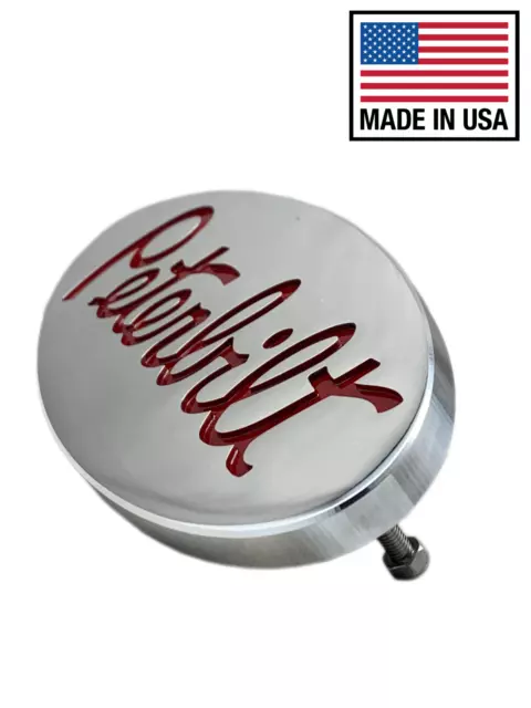Peterbilt Logo Name Emblem Plate Custom CNC Aluminum Hood Side Grille Fender