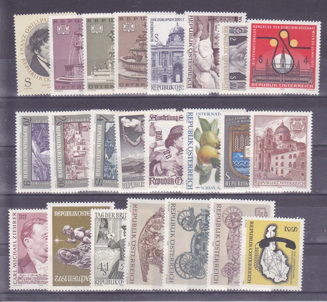 Österreich  Lot aus dem Jahr 1972  postfrisch siehe  Scan