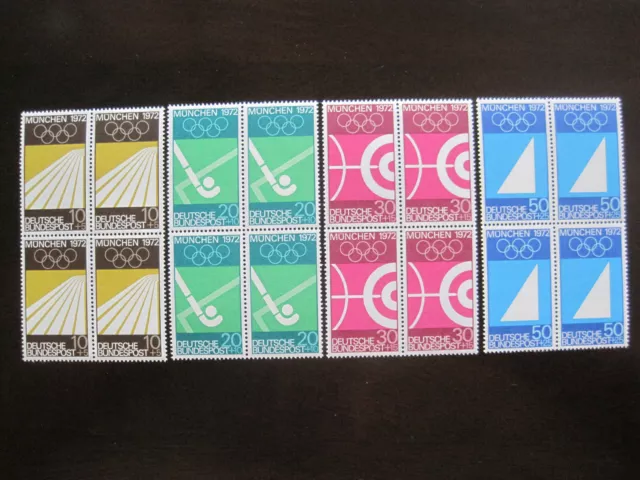 Bund  MiNr. 587-590  Viererblock postfrisch**   (GB 1947)