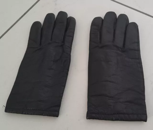 Lederhandschuhe herren SCHWARZ  Hoffmann  Gr 9,5 Leder Handschuhe gay