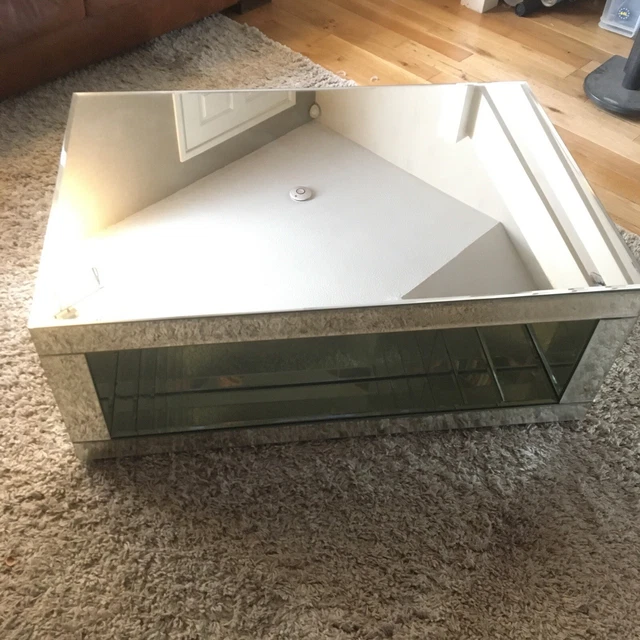 VENETIAN MIRRORED GLASS Coffee Table Dunelm 125.00 PicClick UK